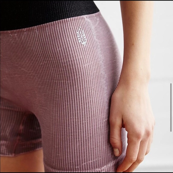 Soft tight fit Pragna style exercise biker fitness short by Free People - NWOT - Picture 2 of 4